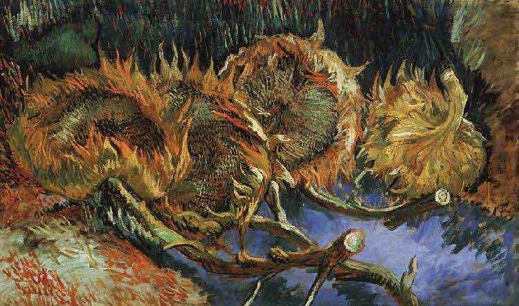 Vincent Van Gogh Four Withered Sunflowers France oil painting art